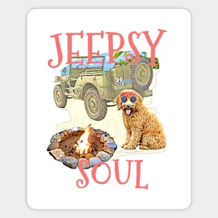 Jeepsy Soul Goldendoodle Magnet